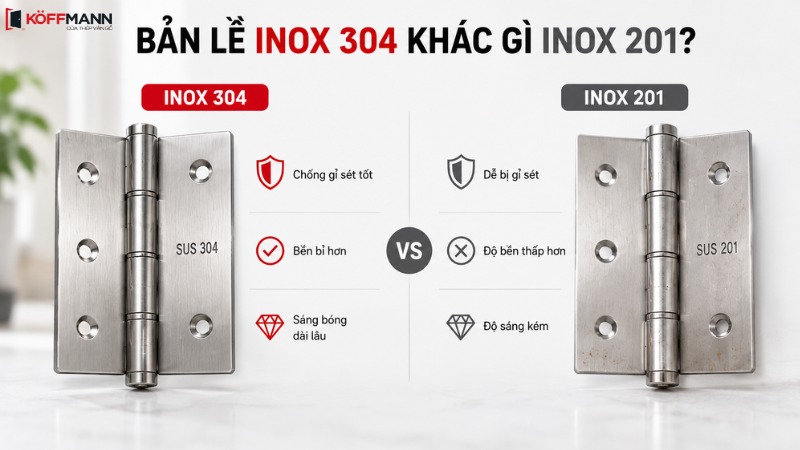 ban le inox 304 khac gi ban le inox 201