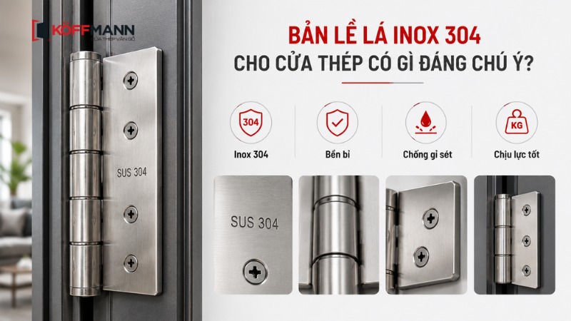 ban le la inox 304 cho cua thep co gi dang chu y