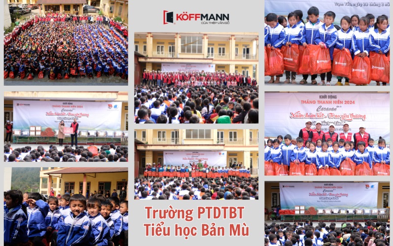 Koffmann Việt Nam và hệ thống đại lý trao quà các em học sinh tại Trường PTDTBT Tiểu học Bản Mù