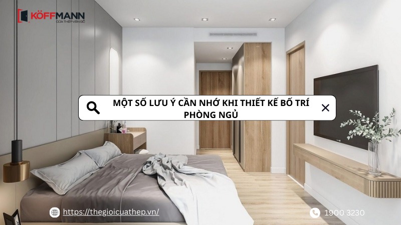 mot so luu y can nho khi thiet ke bo tri phong ngu
