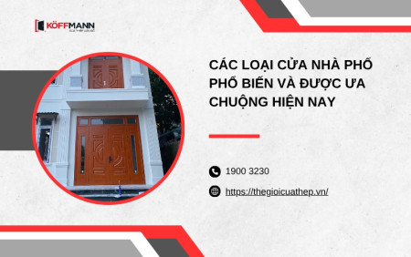 Các loại cửa nhà phố phổ biến
