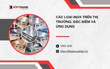 Các loại inox trên thị trường: Đặc điểm và ứng dụng