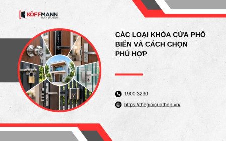 Các loại khóa cửa phổ biến và cách chọn phù hợp