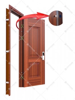 Koffmann giới thiệu chốt an toàn cửa thép vân gỗ