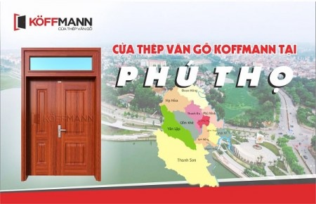 Công trình thi công cửa thép vân gỗ Koffmann tại Phú Thọ