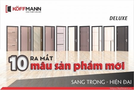 Koffmann ra mắt sản phẩm mới- Cửa thép vân gỗ Deluxe