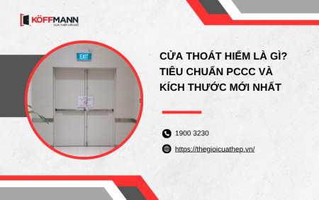 Cửa thoát hiểm là gì? Tiêu chuẩn PCCC và kích thước mới nhất