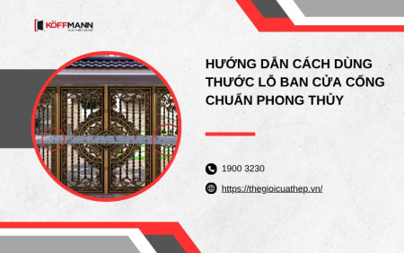 Hướng dẫn cách dùng thước Lỗ Ban cửa cổng chuẩn phong thủy