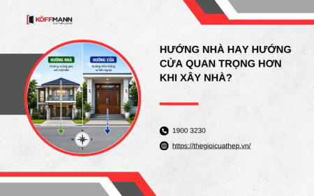 Hướng nhà hay hướng cửa quan trọng hơn khi xây nhà?