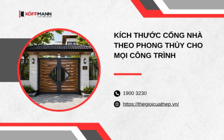 Kích thước cổng nhà theo phong thủy cho mọi công trình