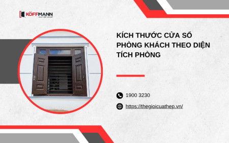 Kích thước cửa sổ phòng khách theo diện tích phòng