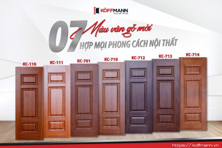 Koffmann ra mắt 7 màu vân gỗ mới