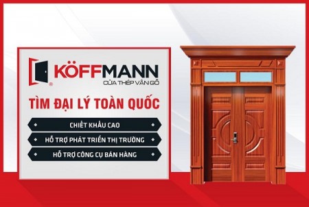 [Toàn Quốc] - Tuyển đại lý cửa thép vân gỗ Koffmann