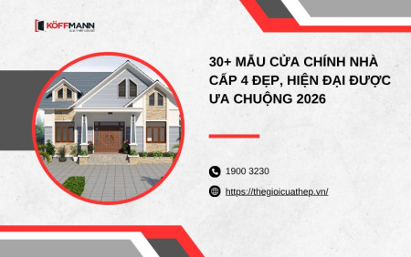 30+ mẫu cửa chính nhà cấp 4 đẹp