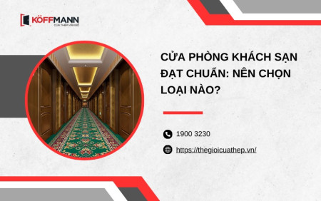 Cửa phòng khách sạn đạt chuẩn