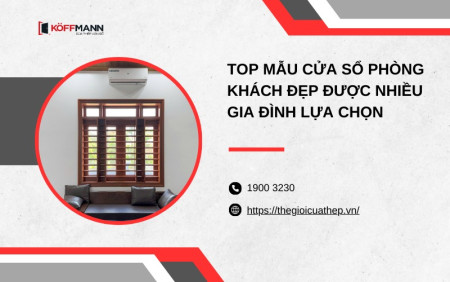 Top mẫu cửa sổ phòng khách đẹp