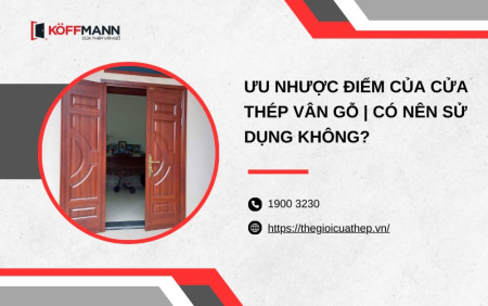 Ưu nhược điểm của cửa thép vân gỗ