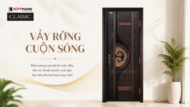 thiet ke tran vien voi hoa tiet vay rong cuon song
