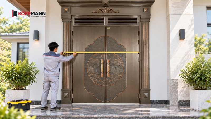 cach do kich thuoc cua inox truoc khi dat