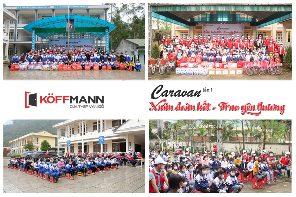 [24h.com.vn]Cửa thép vân gỗ Koffmann tổ chức chương trình Caravan: “Xuân đoàn kết – Trao yêu thương” lần 1