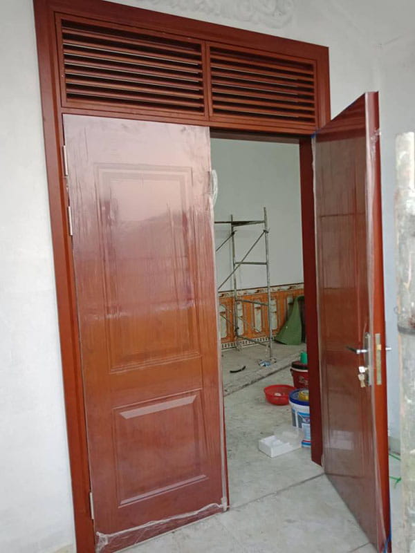 Công trình thi công cửa thép vân gỗ Koffmann tại Phú Thọ