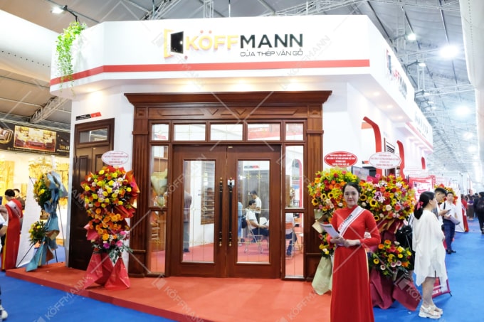 Koffmann giới thiệu sản phẩm cửa thép vân gỗ ấn tượng tại Vietbuild Thành phố Hồ Chí Minh 2023