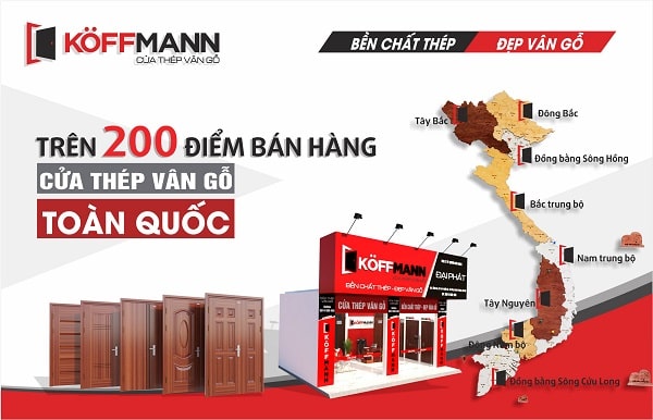 [24h.com.vn] Koffmann - cửa thép vân gỗ đạt Top 2 hàng Việt Nam được người tiêu dùng yêu thích năm 2021 