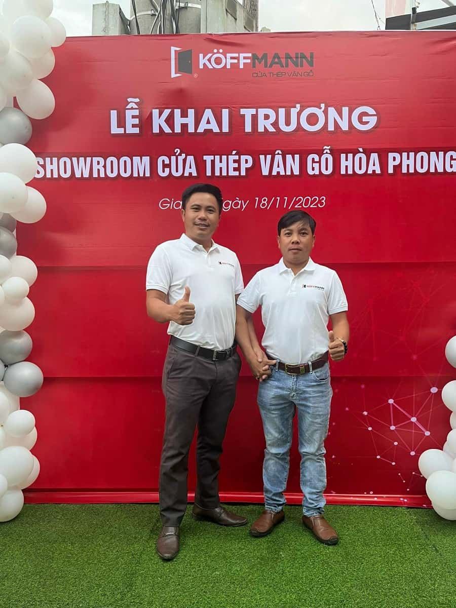 Koffmann Hòa Phong chính thức khai trương showroom cửa thép vân gỗ tại Gia Lai