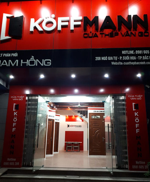 Koffmann khai trương đại lý phân phối cửa thép vân gỗ Nam Hồng – Bắc Ninh