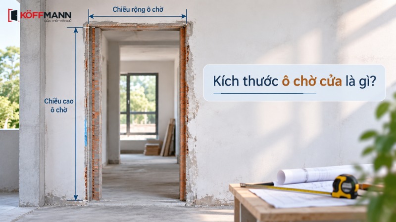 Kích thước ô chờ cửa bao nhiêu là chuẩn? Kinh nghiệm khi xây nhà
