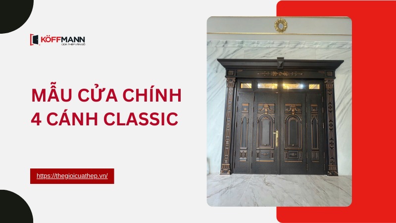 mau cua chinh 4 canh classic
