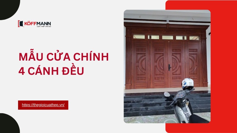 mau cua chinh 4 canh deu sang trong