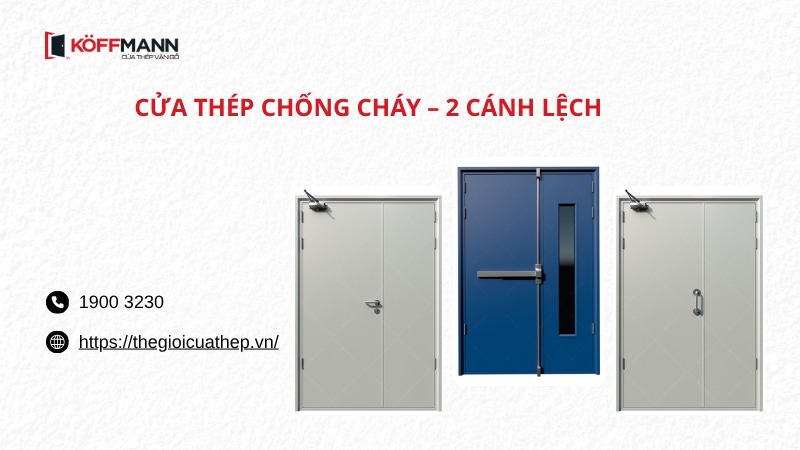mau cua thep chong chay 2 canh lech