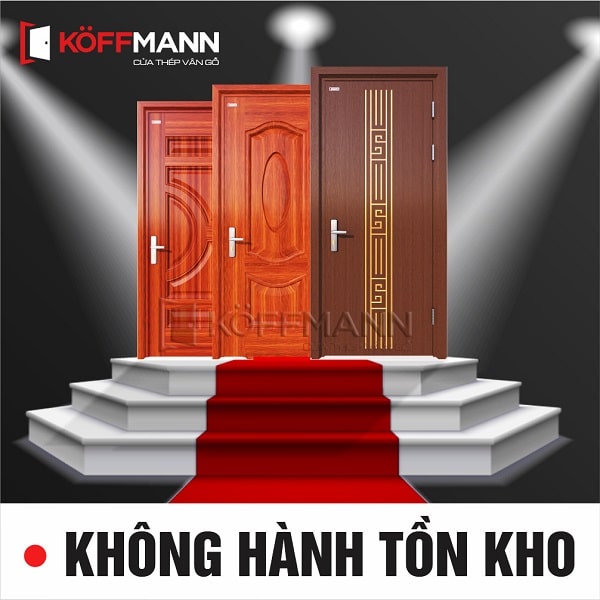 Cửa thép vân gỗ Koffmann tuyển đại lý tại tỉnh Quảng Ninh