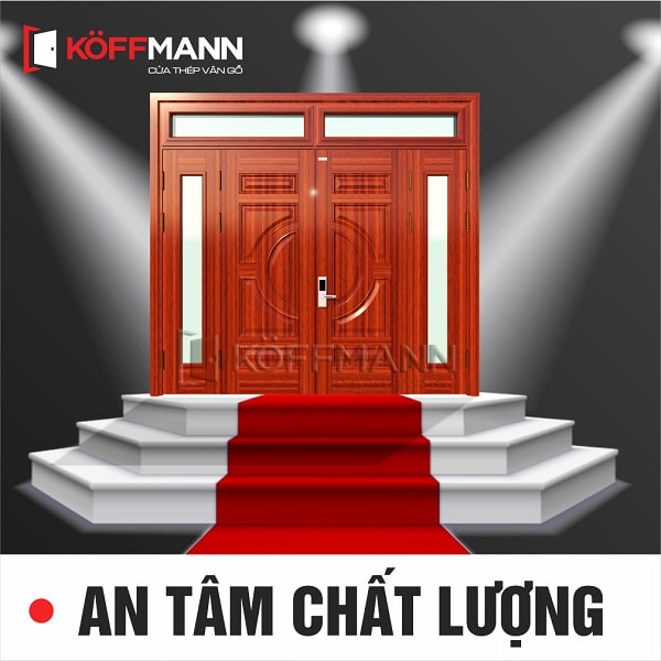 Cửa thép vân gỗ Koffmann tuyển đại lý tại tỉnh Quảng Ninh